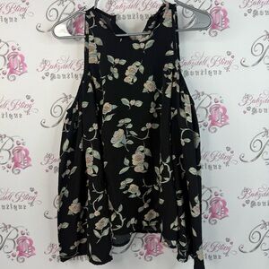 Lucca long sleeve cold shoulder open shoulder flowers Chic Floral Blouse